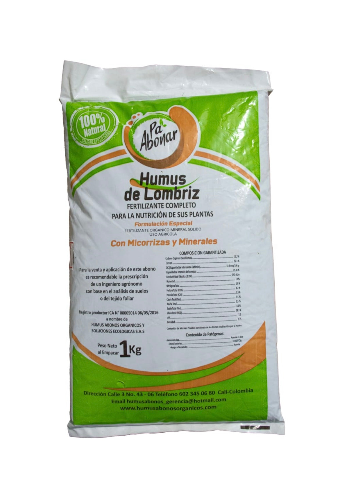 HUMUS DE LOMBRIZ PRESENTACION 1K